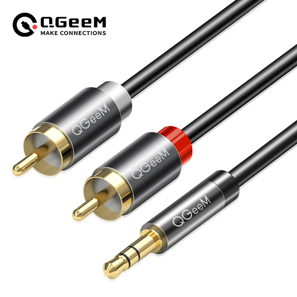 Home Cinema Pc - QGeeM RCA Cable 2RCA to 3.5