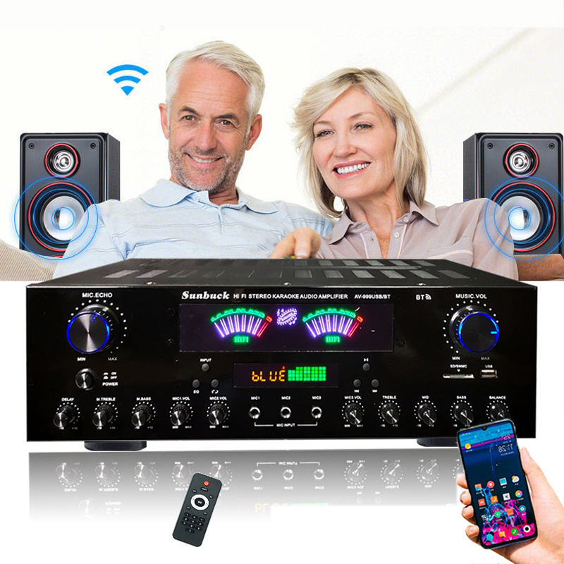 Home Cinema Bluetooth - HiFi Digital Bluetooth Amplifiers Dynamic Screen