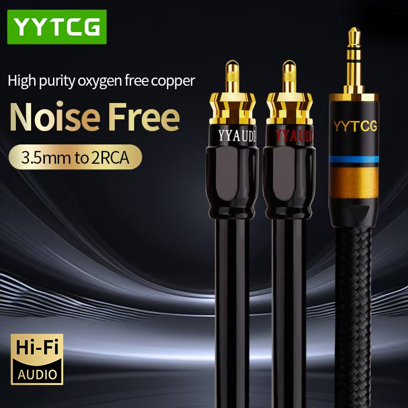 Home Cinema Pc - YYTCG RCA Cable HiFi Stereo 3.5mm