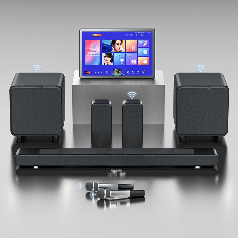 Home Cinema Karaoke Projector - LCD TV, external stereo, projector for