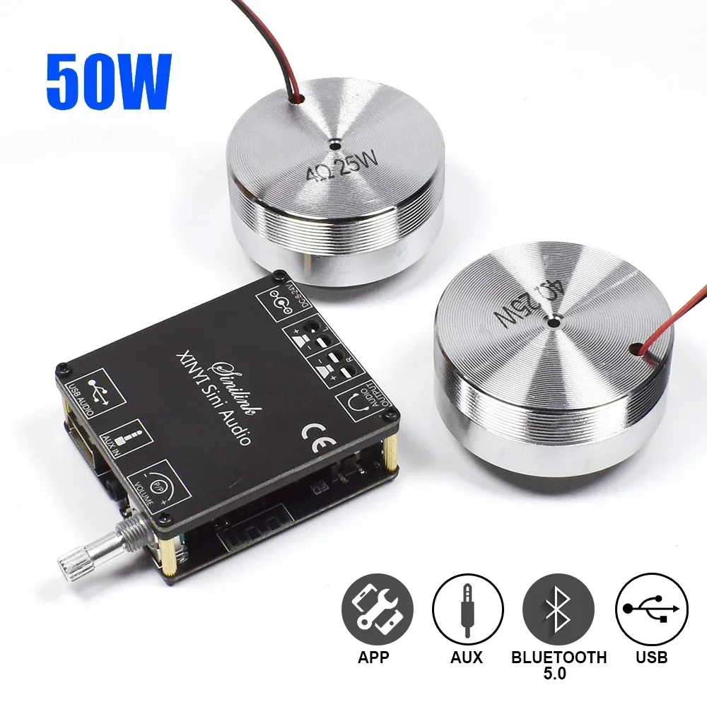 Home Cinema Bluetooth - 2*25W Portable Stereo Vibration Speaker Audio