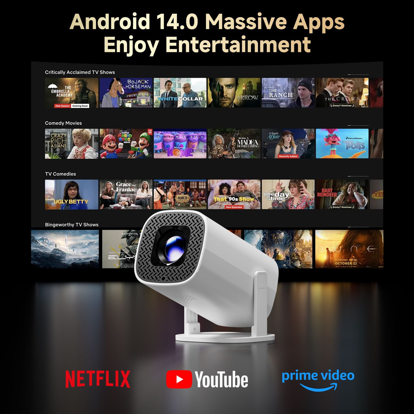 HONGTOP P30PRO Smart Mini Proj - Home Cinema Mini ulasan dan harga