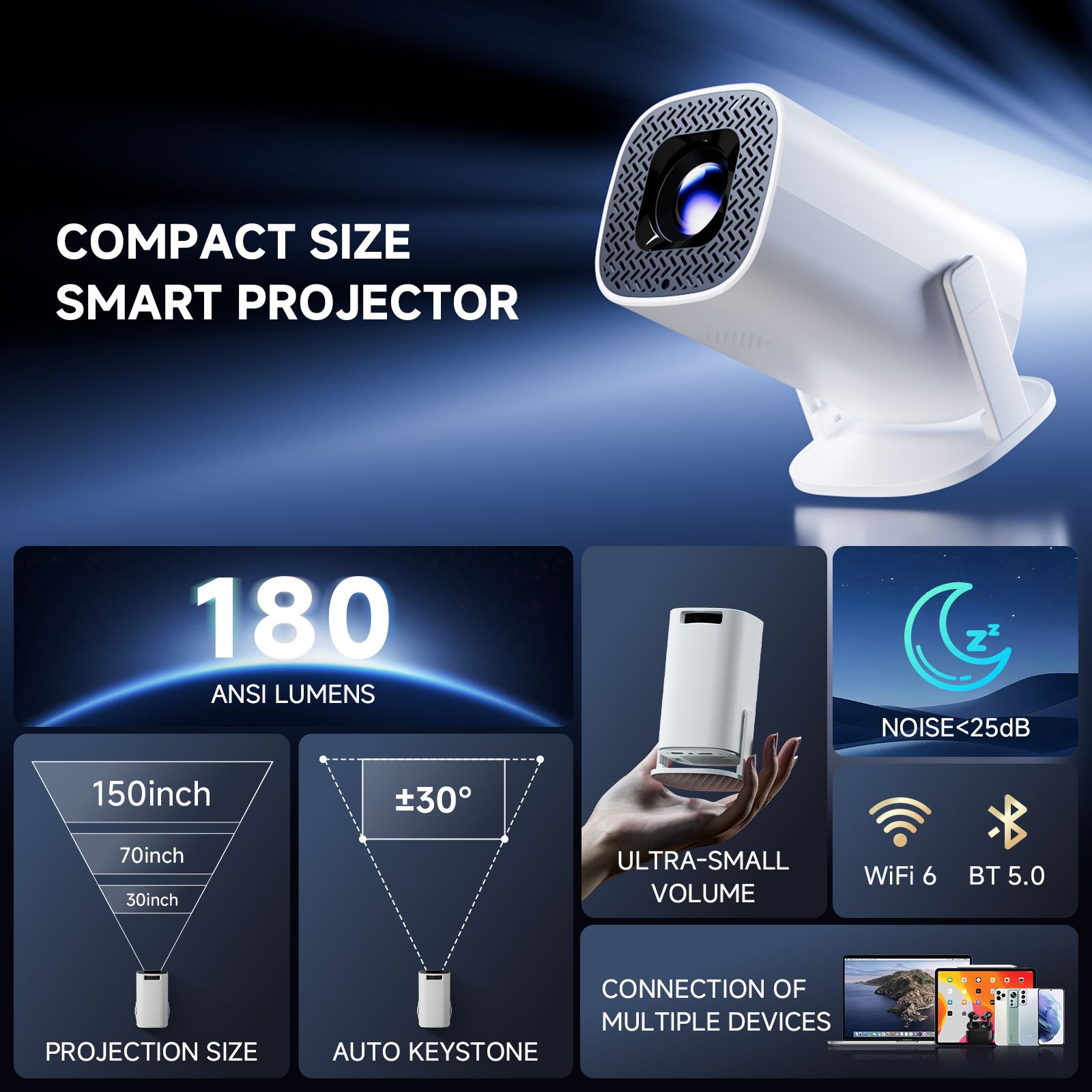 HONGTOP P30PRO Smart Mini Proj - Home Cinema Mini ulasan dan harga