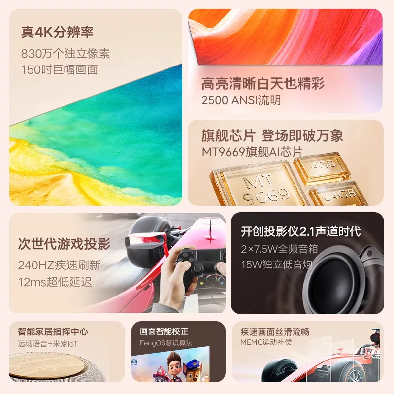 New V10 4K laser projector, po - Home Cinema Bluetooth ulasan dan harga