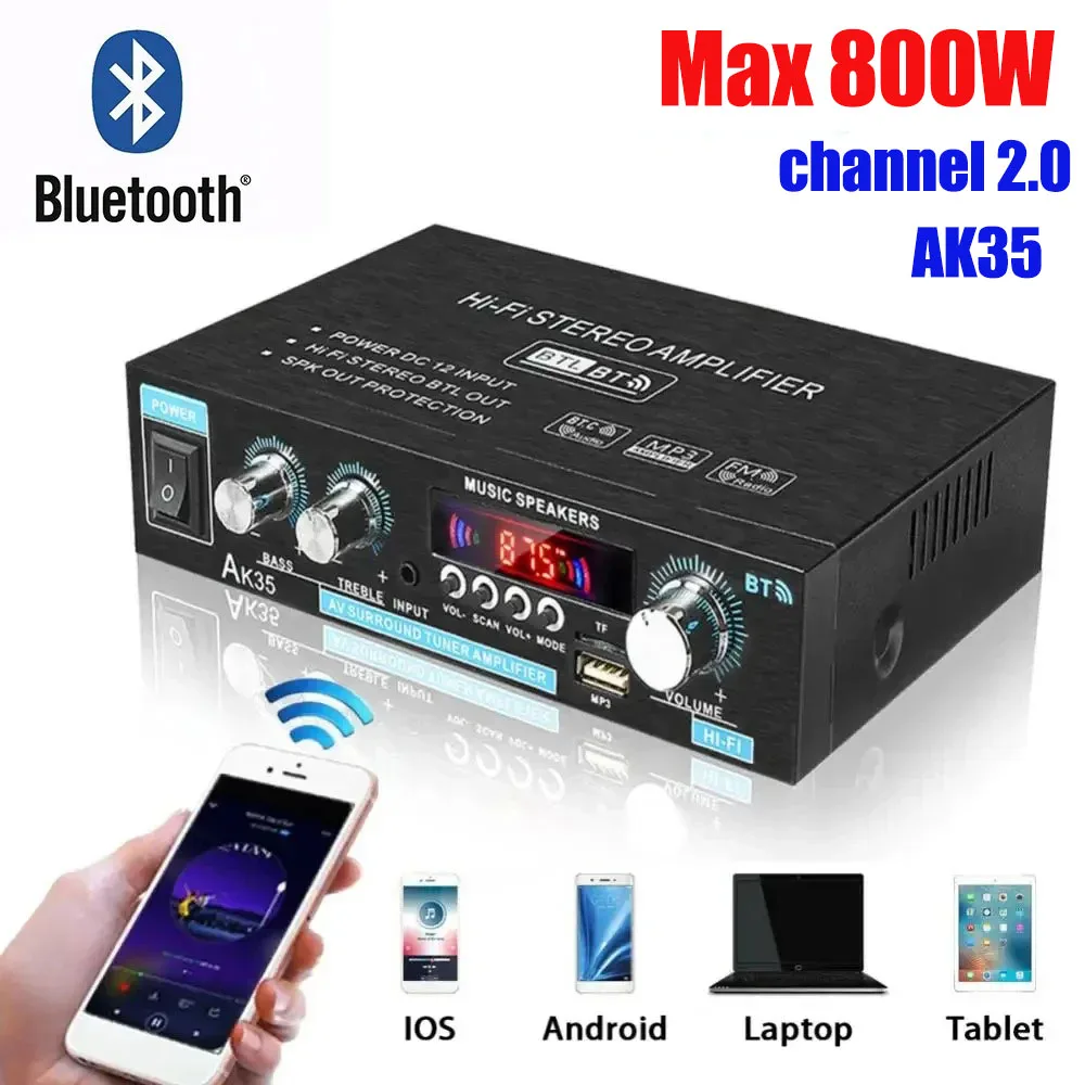 AK35 HiFi Digital Bluetooth Am - Home Cinema Bluetooth ulasan dan harga
