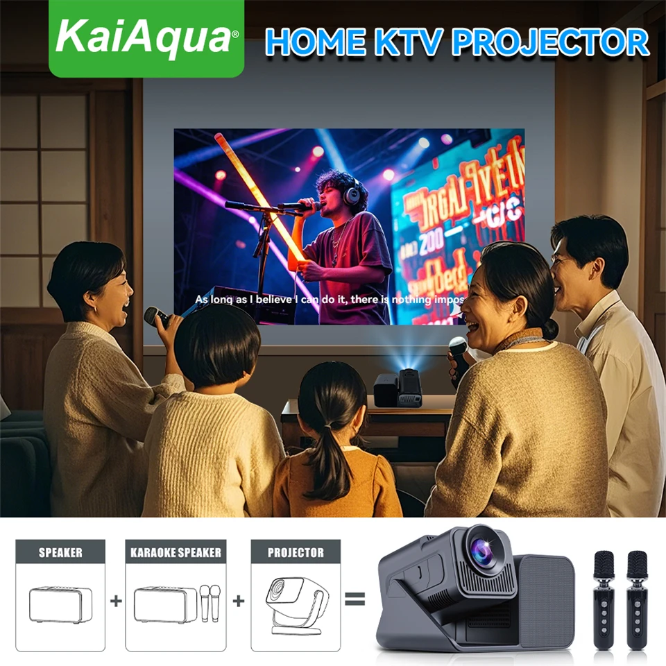 KaiAqua  KTV  Karaoke Projecto - Home Cinema Karaoke Projector ulasan dan harga