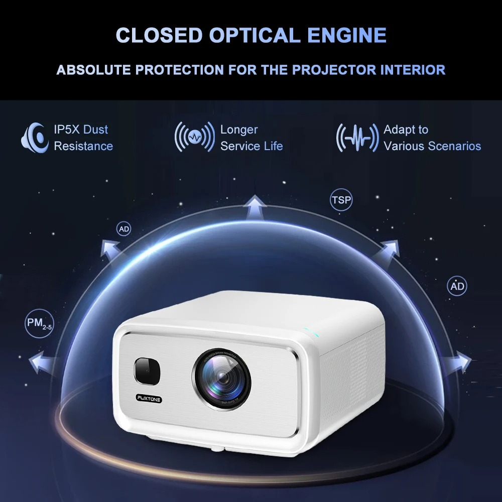 FlixTone D10S 4000 ANSI Full H - Home Cinema Movies ulasan dan harga