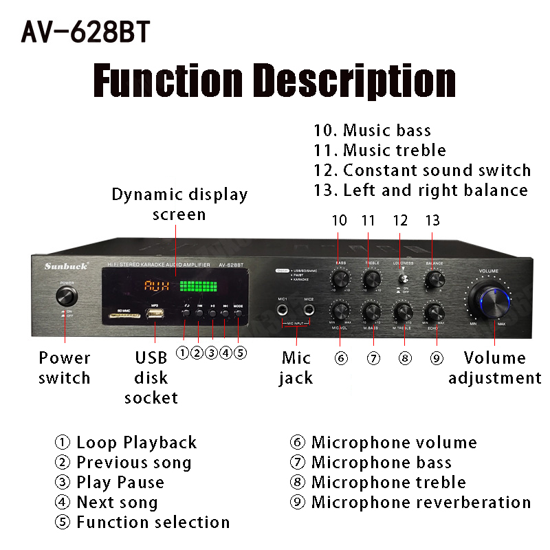 110/220V 2000W Bluetooth Power - Home Cinema Bluetooth ulasan dan harga