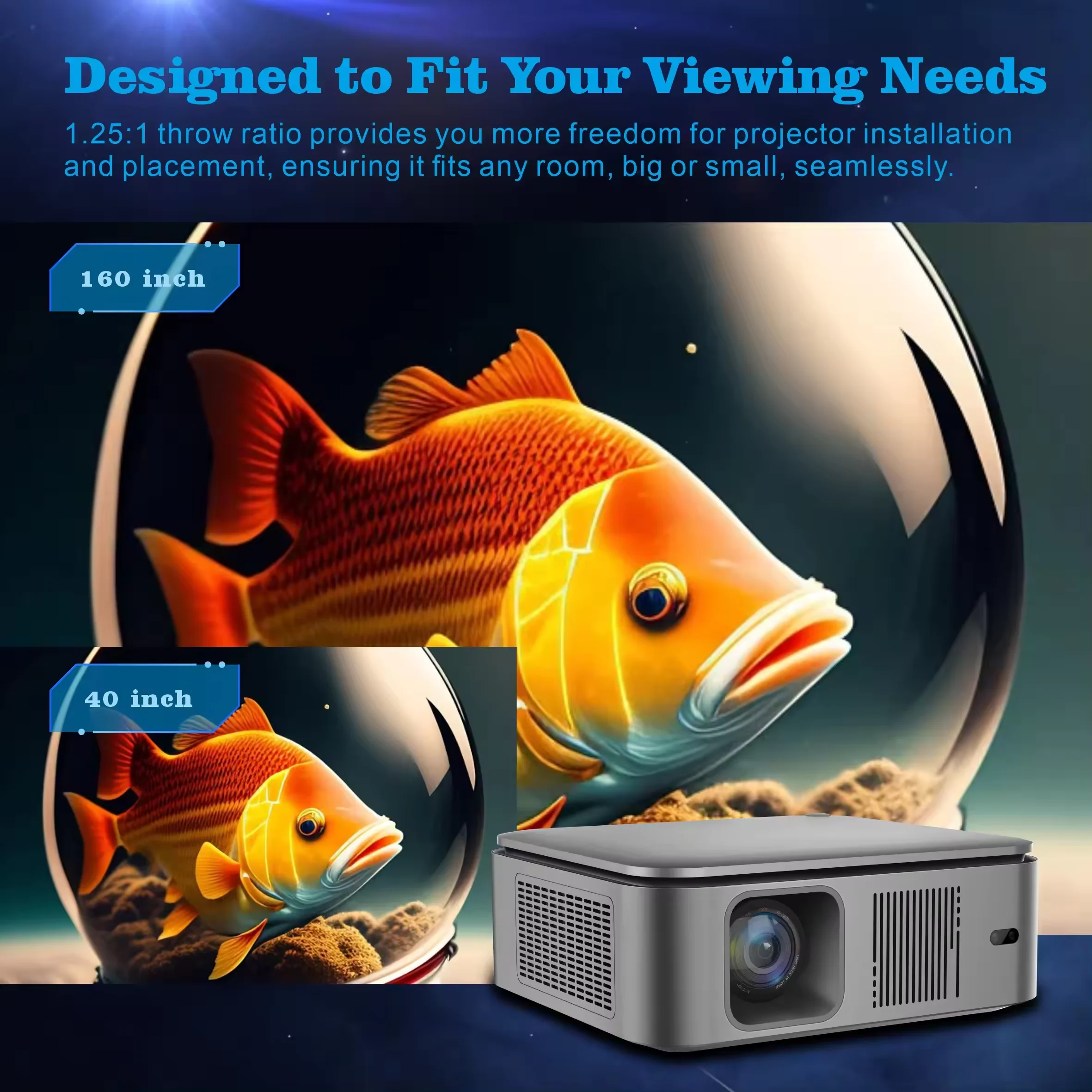 New HD 1080P Projector HY450 f - Home Cinema Movies ulasan dan harga