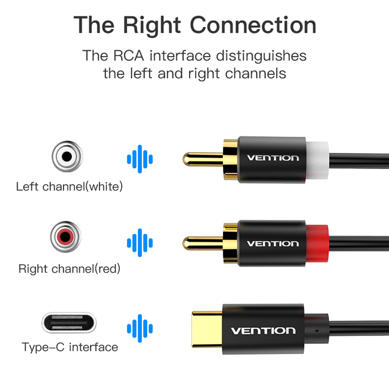 USB C RCA Audio Cable Type-C t - Home Cinema Pc ulasan dan harga