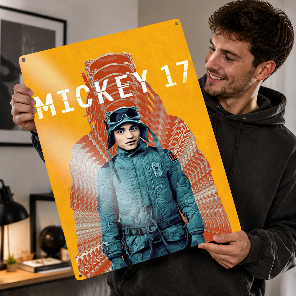 Mickey 17 Movie Metal Poster C - Home Cinema Movies ulasan dan harga