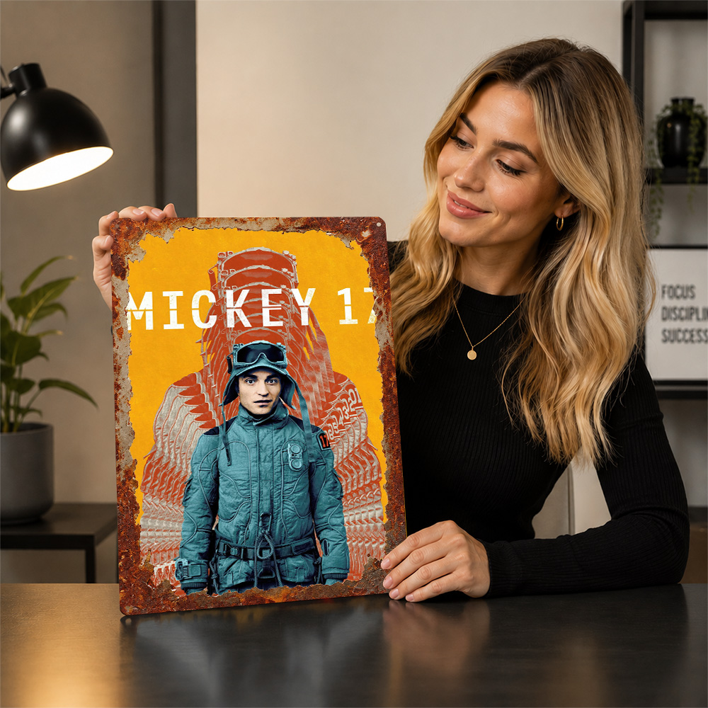 Mickey 17 Movie Metal Poster C - Home Cinema Movies ulasan dan harga