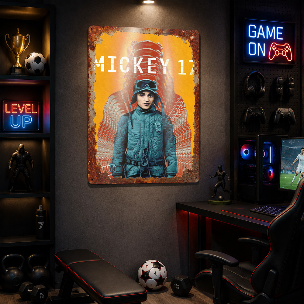 Mickey 17 Movie Metal Poster C - Home Cinema Movies ulasan dan harga