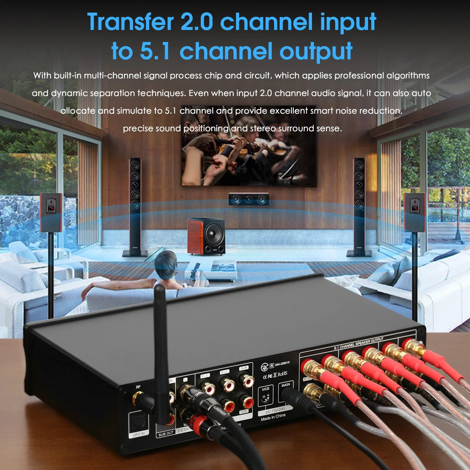 Douk Audio 5.1 Channel Digital - Home Cinema Bluetooth ulasan dan harga
