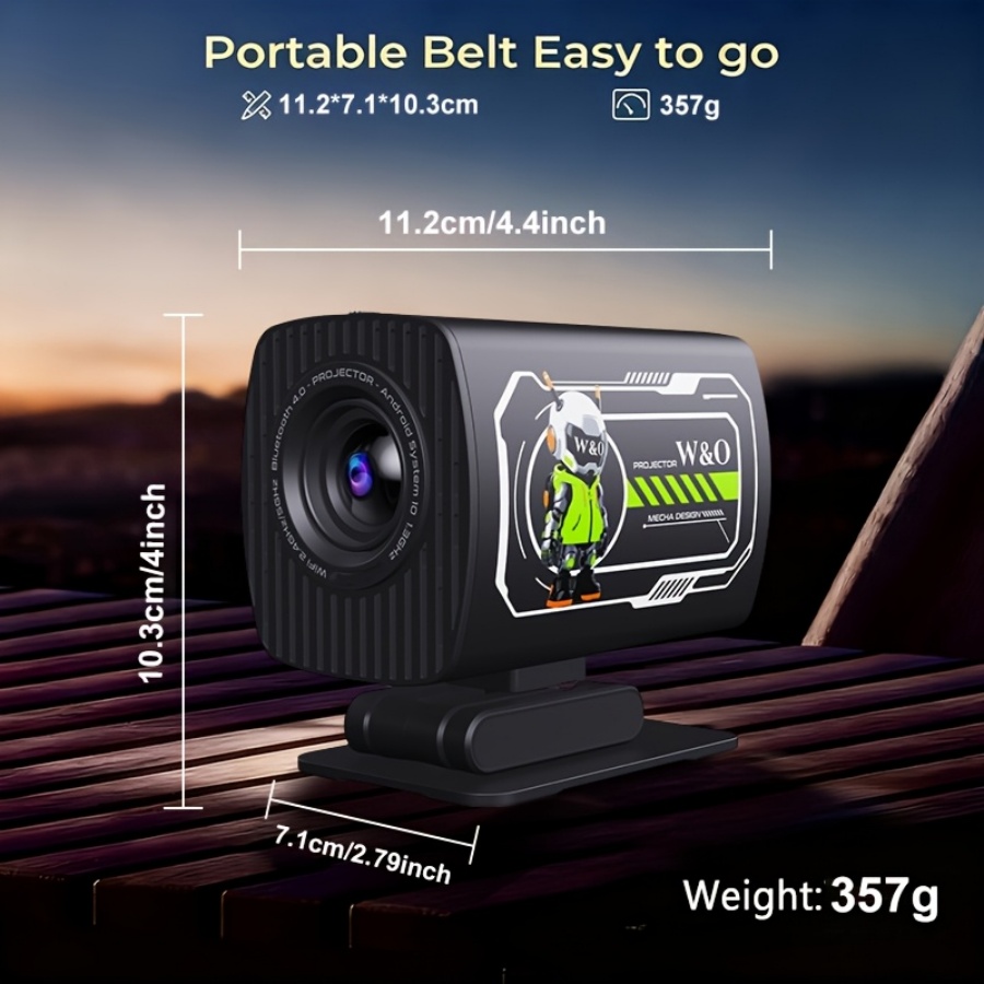2026 New 1080P Projector Porta - Home Cinema Movies ulasan dan harga
