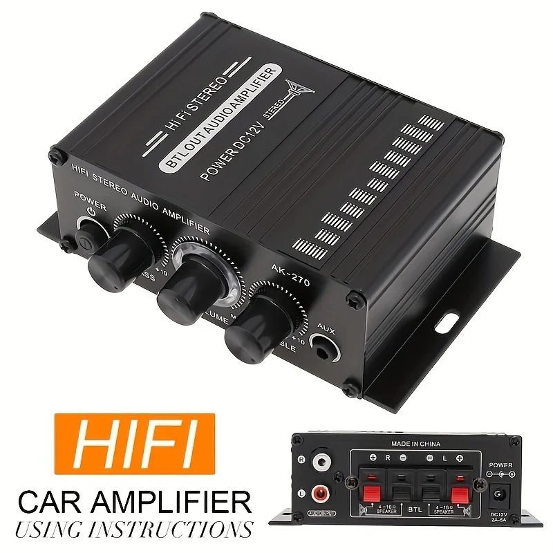 AK-270 400W Mini Power Amplifi - Home Cinema Mini ulasan dan harga