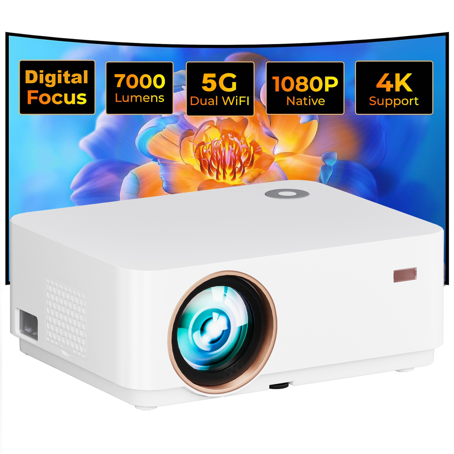 WZATCO D5A 1080P Digital Focus - Home Cinema Mini ulasan dan harga
