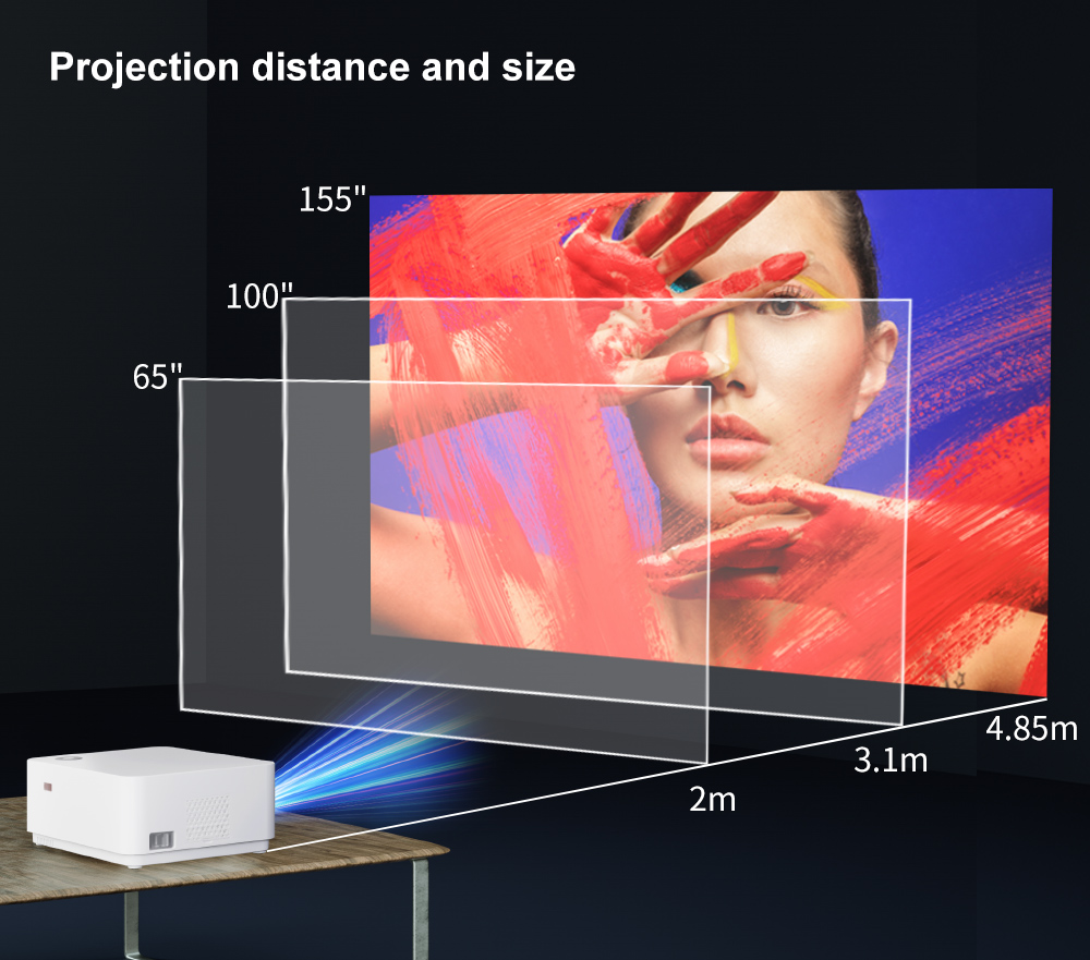 WZATCO D5A 1080P Digital Focus - Home Cinema Mini ulasan dan harga