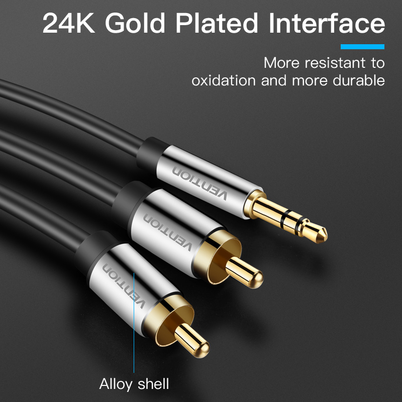 Vention RCA Cable 3.5 to 2rca  - Home Cinema Pc ulasan dan harga